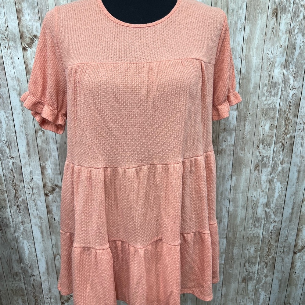 Perfect Peach Tunic Top‎ with Stylish Flair